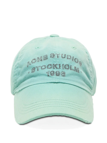 Acne Studios Embroidered Baseball Cap - Green 