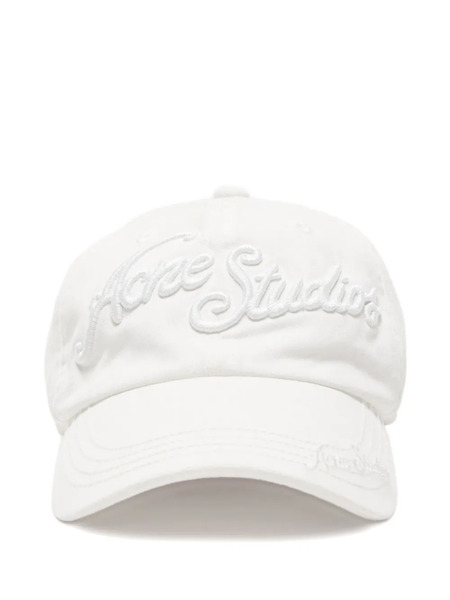  Acne Studios Embroidered-logo Baseball Cap Hat - White 