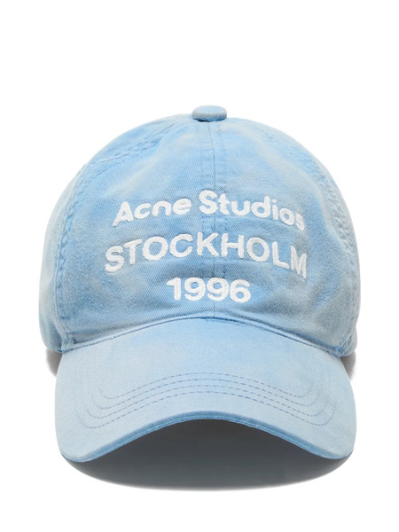  Acne Studios Embroidered-logo Cap - Blue 