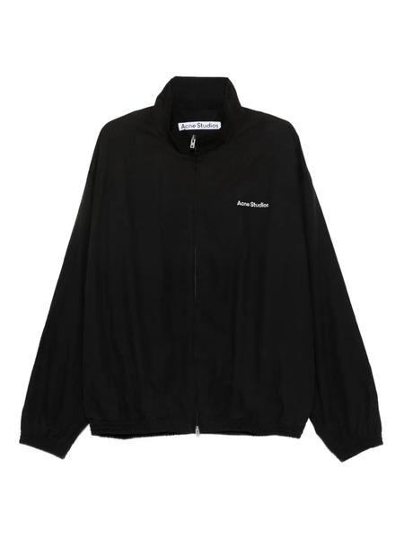  Acne Studios Embroidered Logo Zip-up Jacket - Black 
