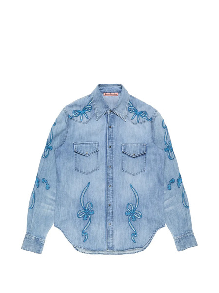  Acne Studios Embroidered Shirt - Blue 