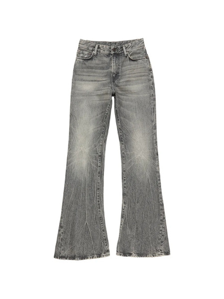 Acne Studios Flared Patch Jeans - Black 
