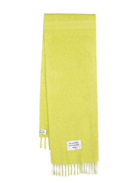  Acne Studios Fringed Scarf - Green 
