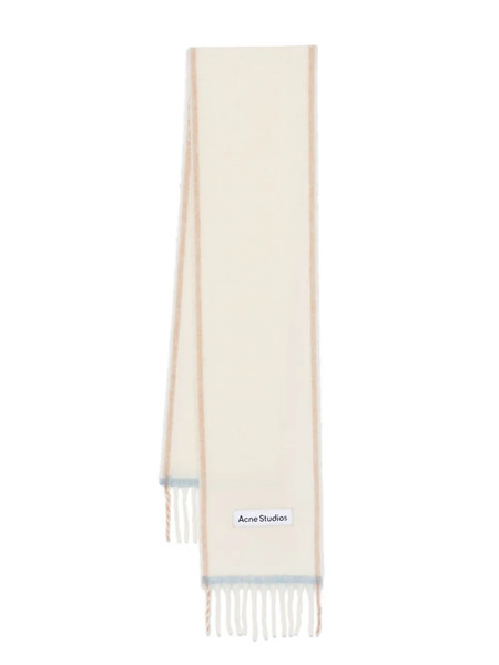  Acne Studios Fringed Scarf - White 