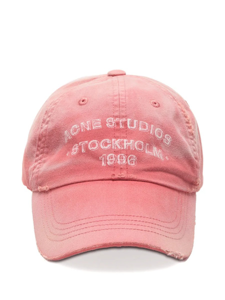  Acne Studios Logo Cap - Red 