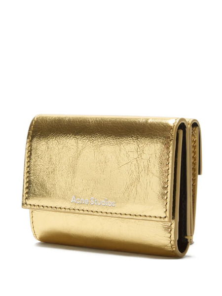  Acne Studios Logo Cardholder - Gold 
