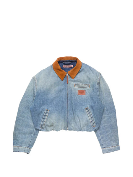  Acne Studios Logo-patch Bomber Jacket - Blue 