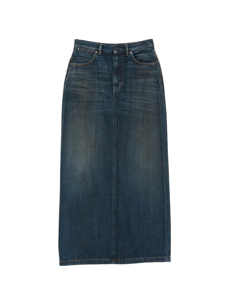  Acne Studios Logo-patch Maxi Skirt - Blue 