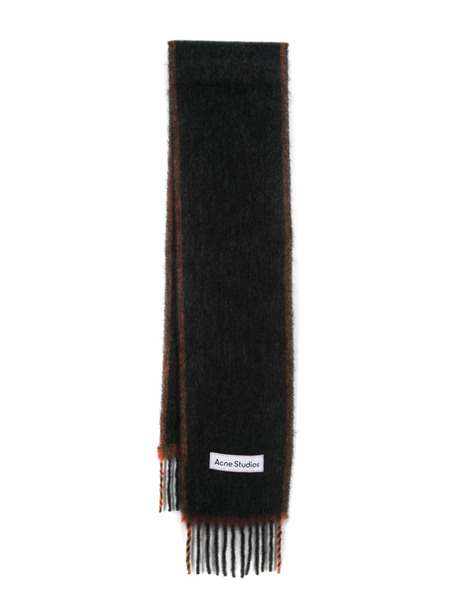  Acne Studios Logo-patch Scarf - Black 