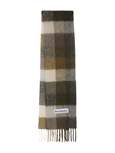 Acne Studios Logo-patch Scarf - Green 