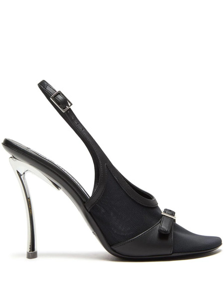  Acne Studios Mesh-panelled Sandals - Black 