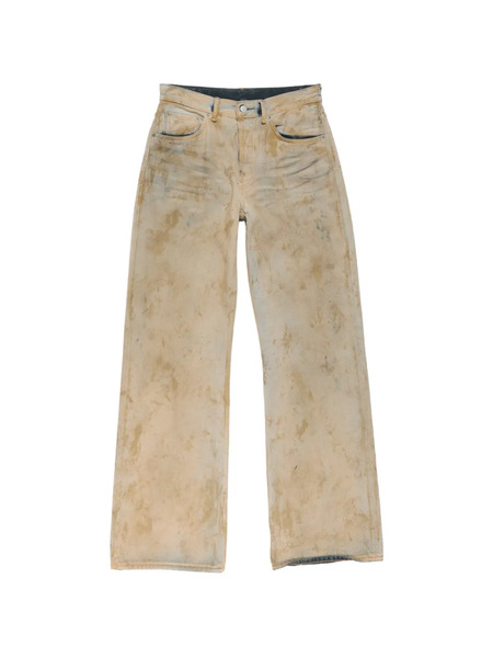  Acne Studios Patch Denim Wide-leg Jeans - Neutrals 