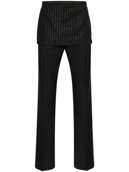  Acne Studios Pinstripe-pattern Trousers - Black 