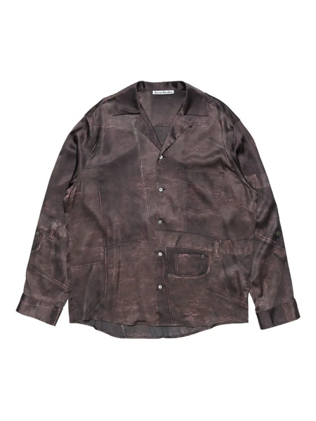  Acne Studios Printed Shirt - Brown 