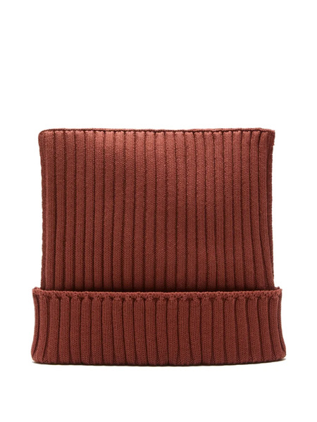  Acne Studios Ribbed Beanie - Brown 