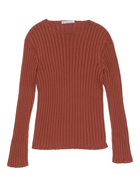  Acne Studios Ribbed Cotton Sweater - Red 
