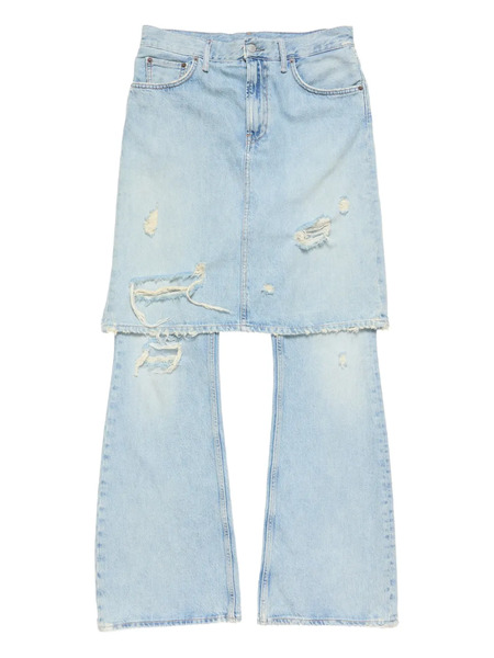  Acne Studios Ripped Panelled Jeans - Blue 