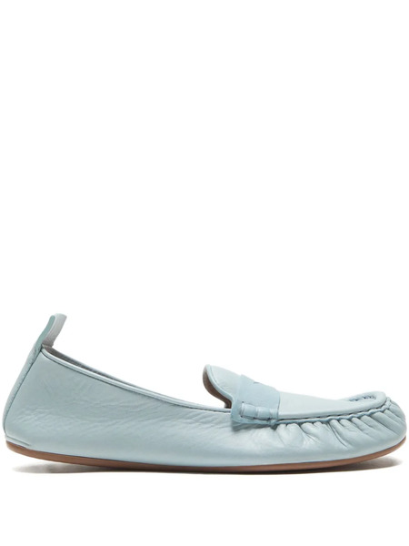  Acne Studios Ruched Loafers - Blue 