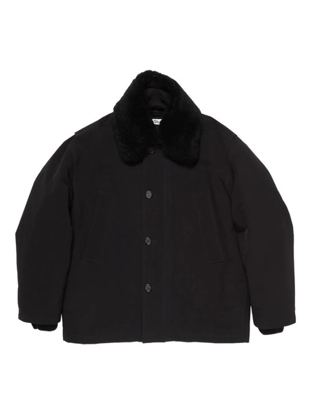  Acne Studios Shearling-collar Bomber Jacket - Black 