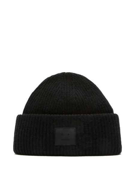  Acne Studios Square Patch Beanie - Black 
