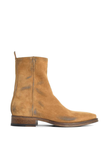  Acne Studios Square-toe Zip Ankle Boots - Neutrals 