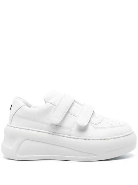  Acne Studios Touch-strap Platform Sneakers - White 