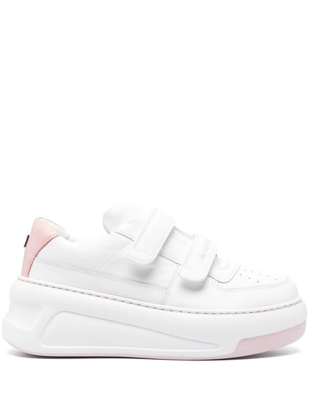  Acne Studios Touch-strap Platform Sneakers - White 