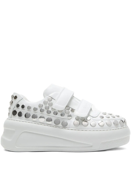  Acne Studios Touch-strap Platform Sneakers - White 