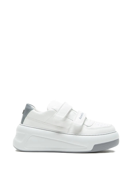  Acne Studios Touch-strap Platform Sneakers - White 