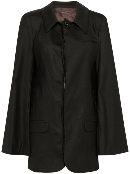  Act Nº1 Single-breasted Blazer - Brown 