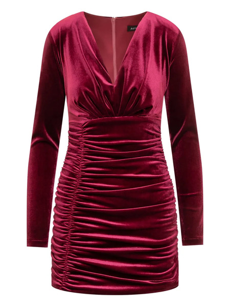  Actualee Ruched Dress - Red 