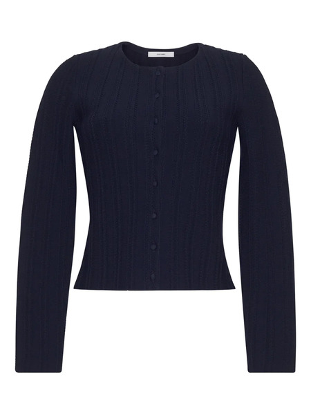  Adam Lippes Faye Knit Cardigan - Blue 