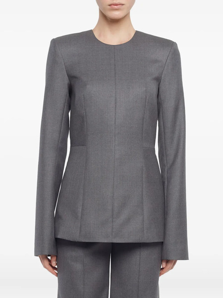  Adam Lippes Round-neck Top - Grey 
