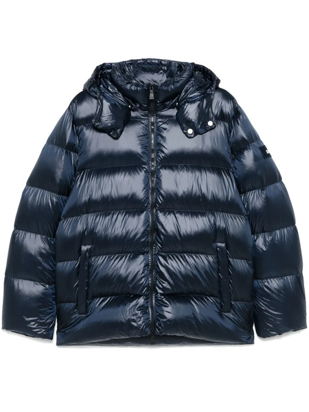  Add Detachable-hood Puffer Jacket - Blue 