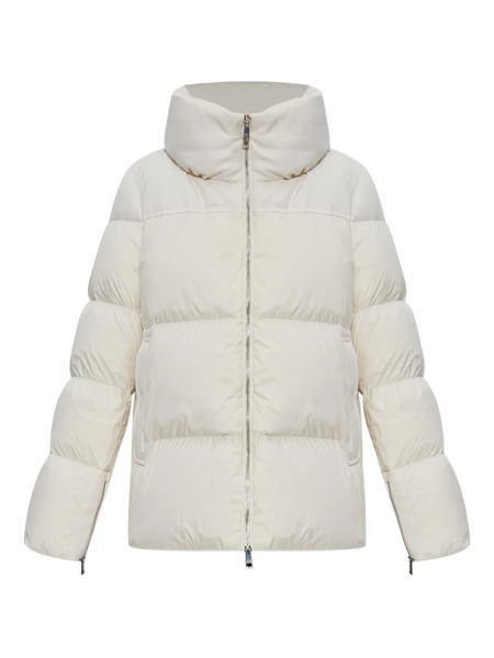  Add Funnel-neck Padded Jacket - White 