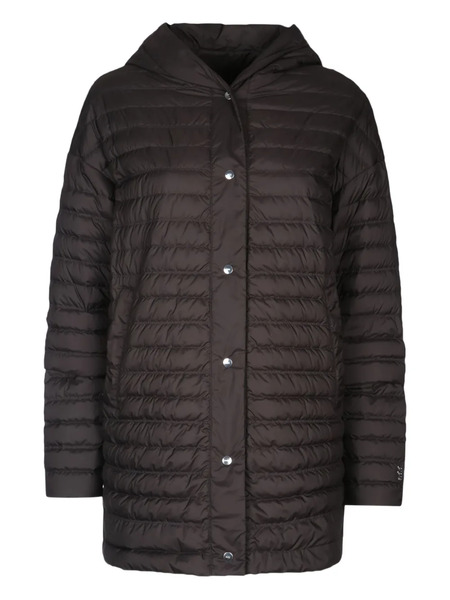  Add Hooded Quilted Coat - Black 