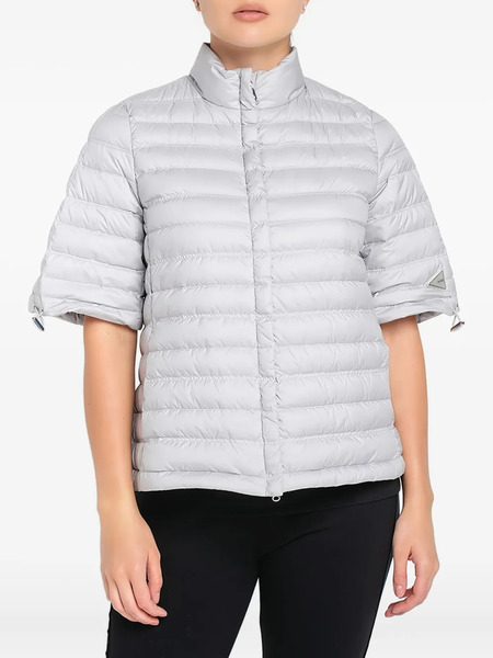  Add Short-sleeve Quilted Jacket - Grey 