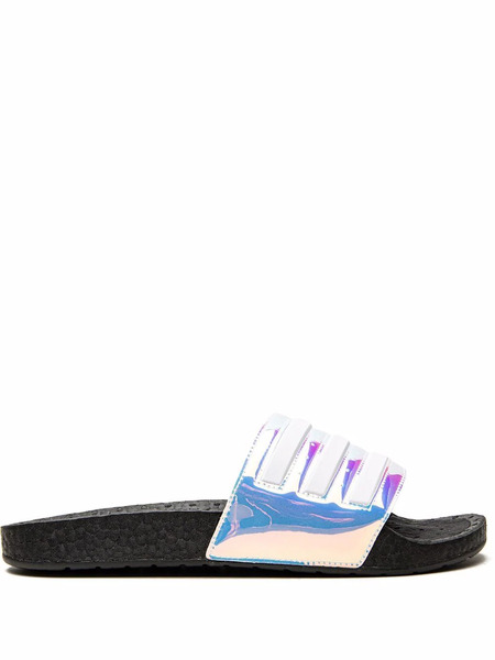  Adidas Adilette Boost Slides - Silver 