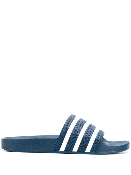  Adidas Adilette Flat Slides - Blue 