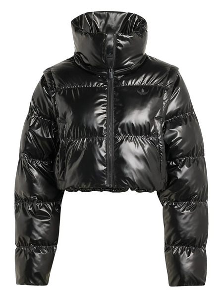  Adidas Cropped Puffer Jacket - Black 