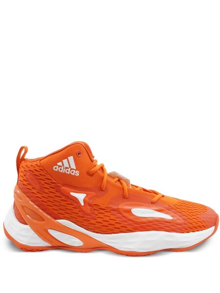  Adidas Exhibit A Mid Sneakers - Orange 