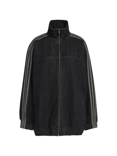  Adidas Firebird Adilenium Striped Zip Jacket - Black 