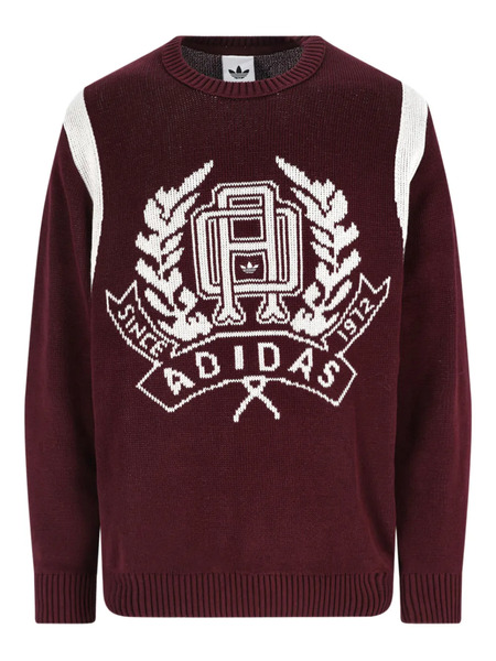 Adidas Graphic-print Sweater - Red 
