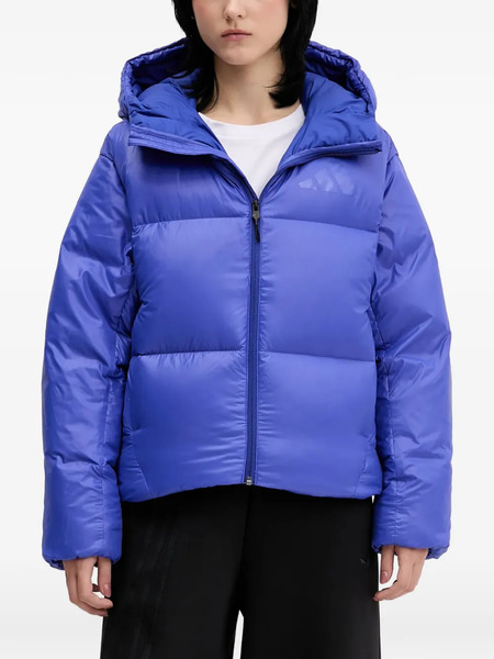  Adidas Hooded Puffer Jacket - Blue 