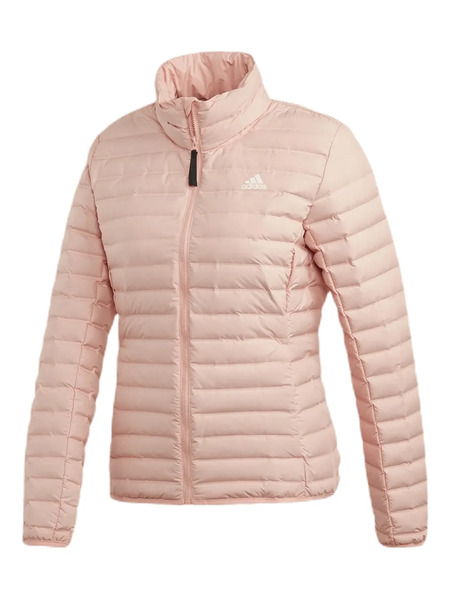  Adidas Horizontal-quilt Puffer Jacket - Pink 