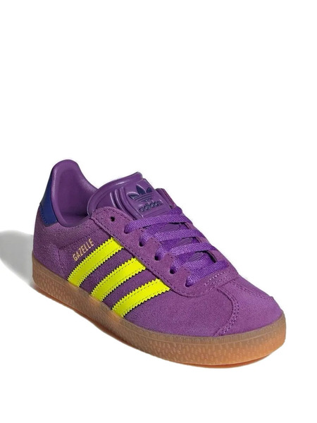  Adidas Kids Gazelle Stripe Sneakers - Purple 