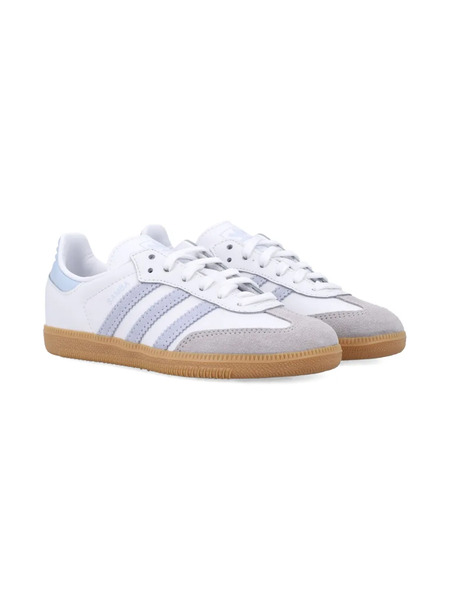  Adidas Kids Samba Og Striped Sneakers - White 