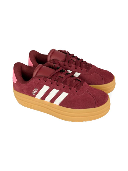  Adidas Kids Stripes Platform Sneakers - Red 