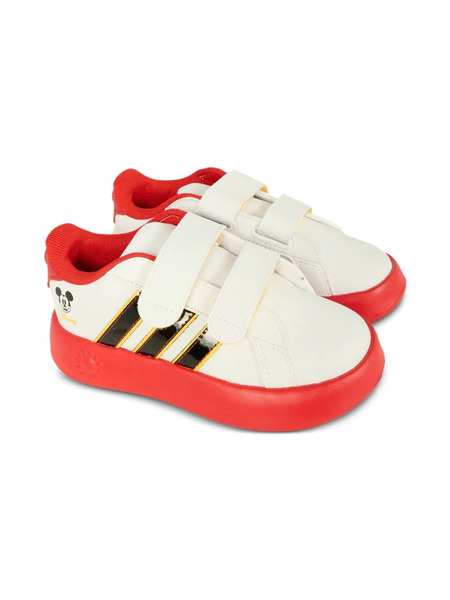  Adidas Kids Stripes Touch-strap Sneakers - White 