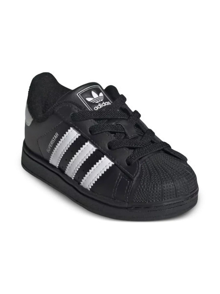  Adidas Kids Superstar Ii Elastic-laces Low-top Sneakers - Black 